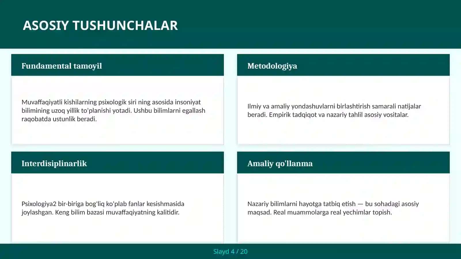 Muvaffaqiyatli kishilarning psixologik siri 4