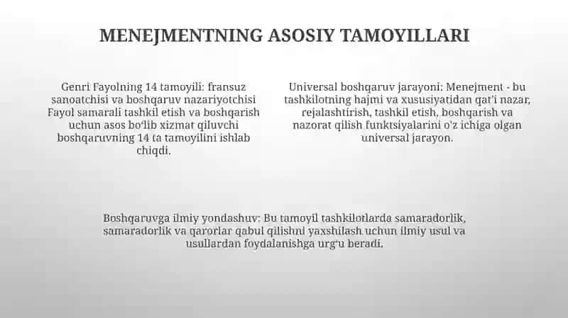 Menejment Qonunlari Va Tamoyillari 4