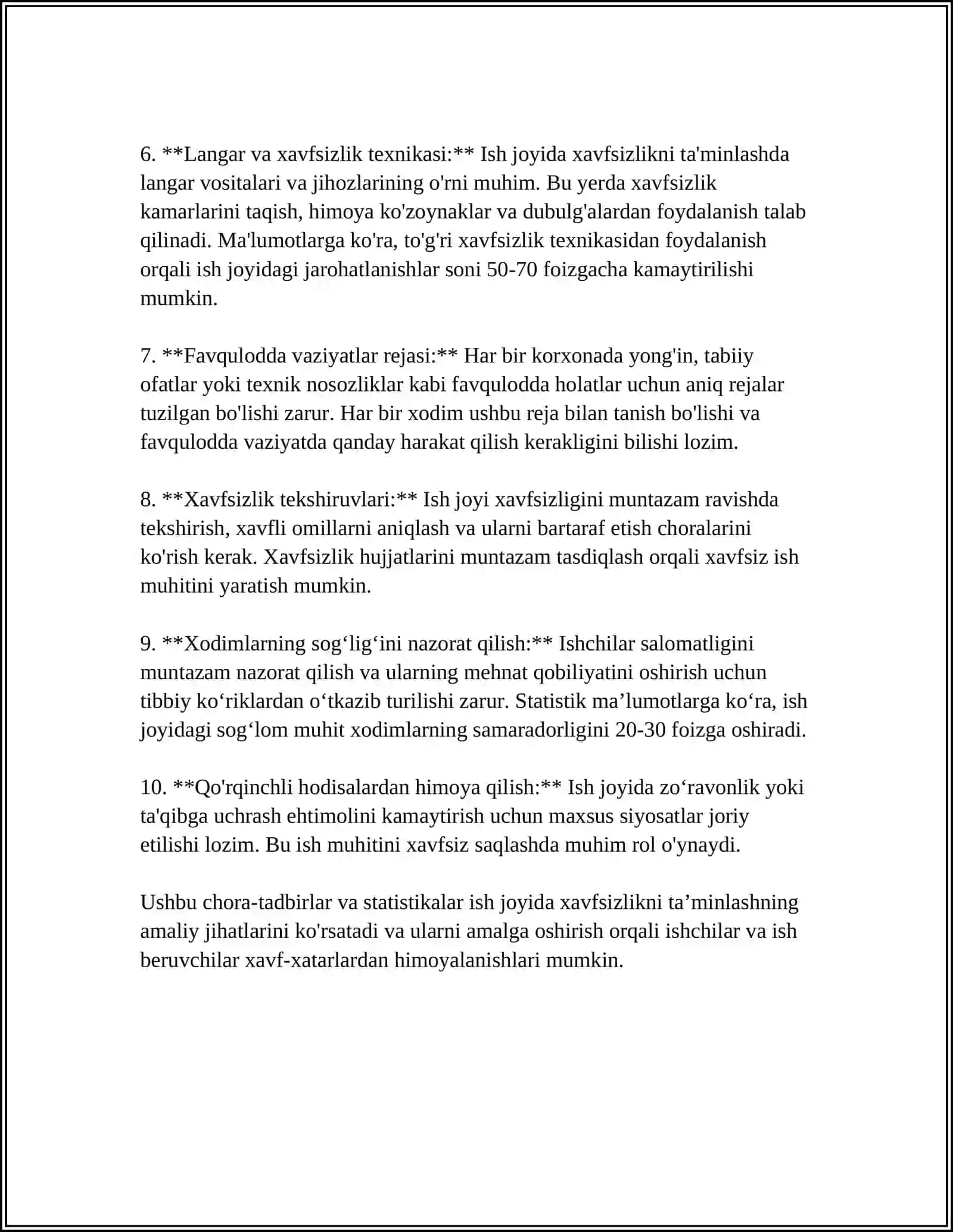 O`YISH VA SIDIRISH DASTGOHLARIDA MEHNAT XAVFSIZLIGI 4