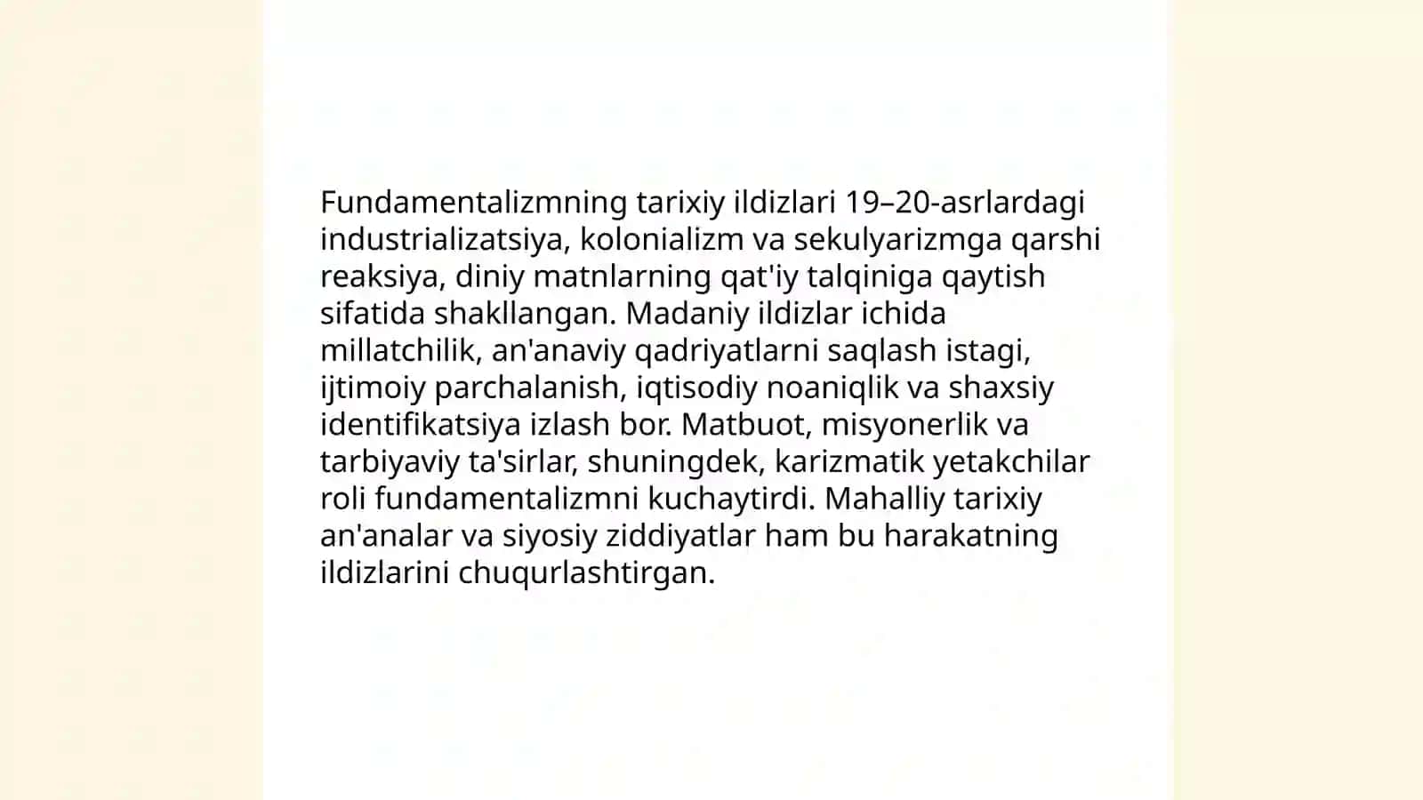 Diniy ekstremizm va fundamentalizm: tushuncha va terminologiya 4