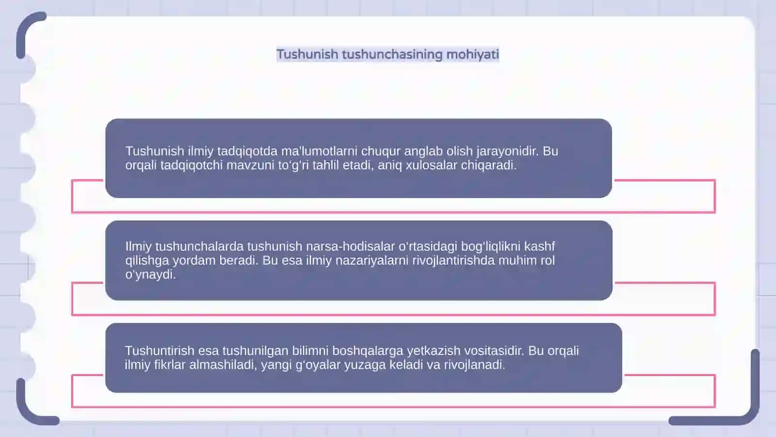 ILMIY TADQIQOTDA TUSHUNISH VA TUSHUNTIRISHNING AHAMIYATI 4