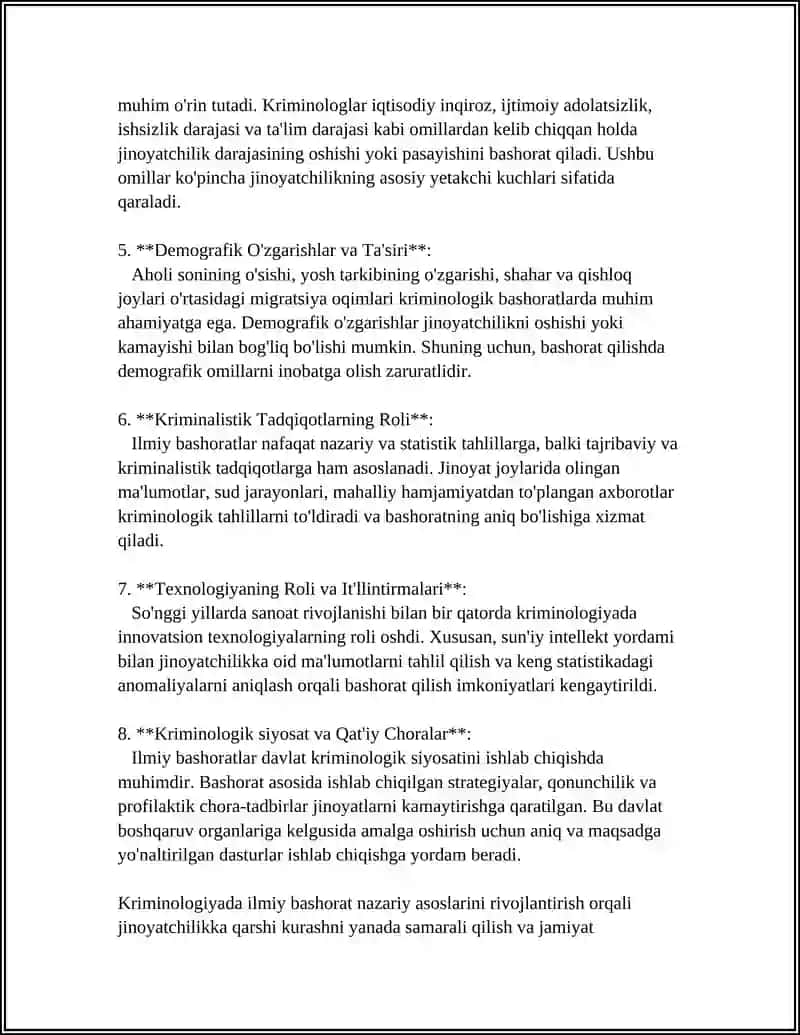 Kriminologiyada Ilmiy Bashorat 4