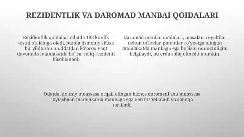 Xalqaro soliqqa tortish tizimlari 4