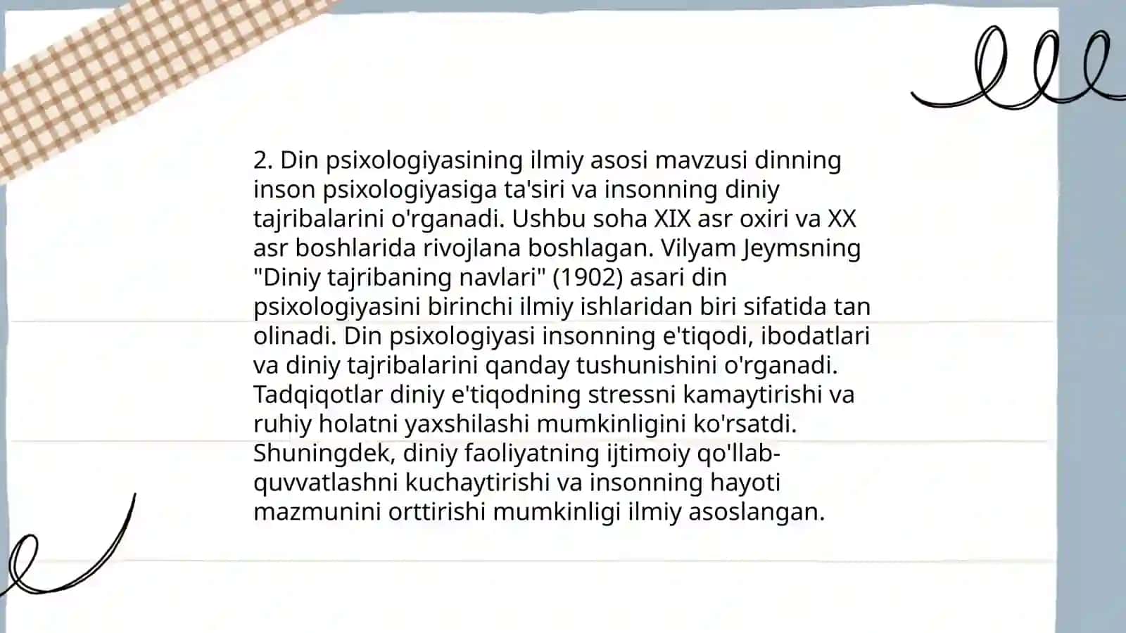 Din psixologiyasining yondashuvlari 4