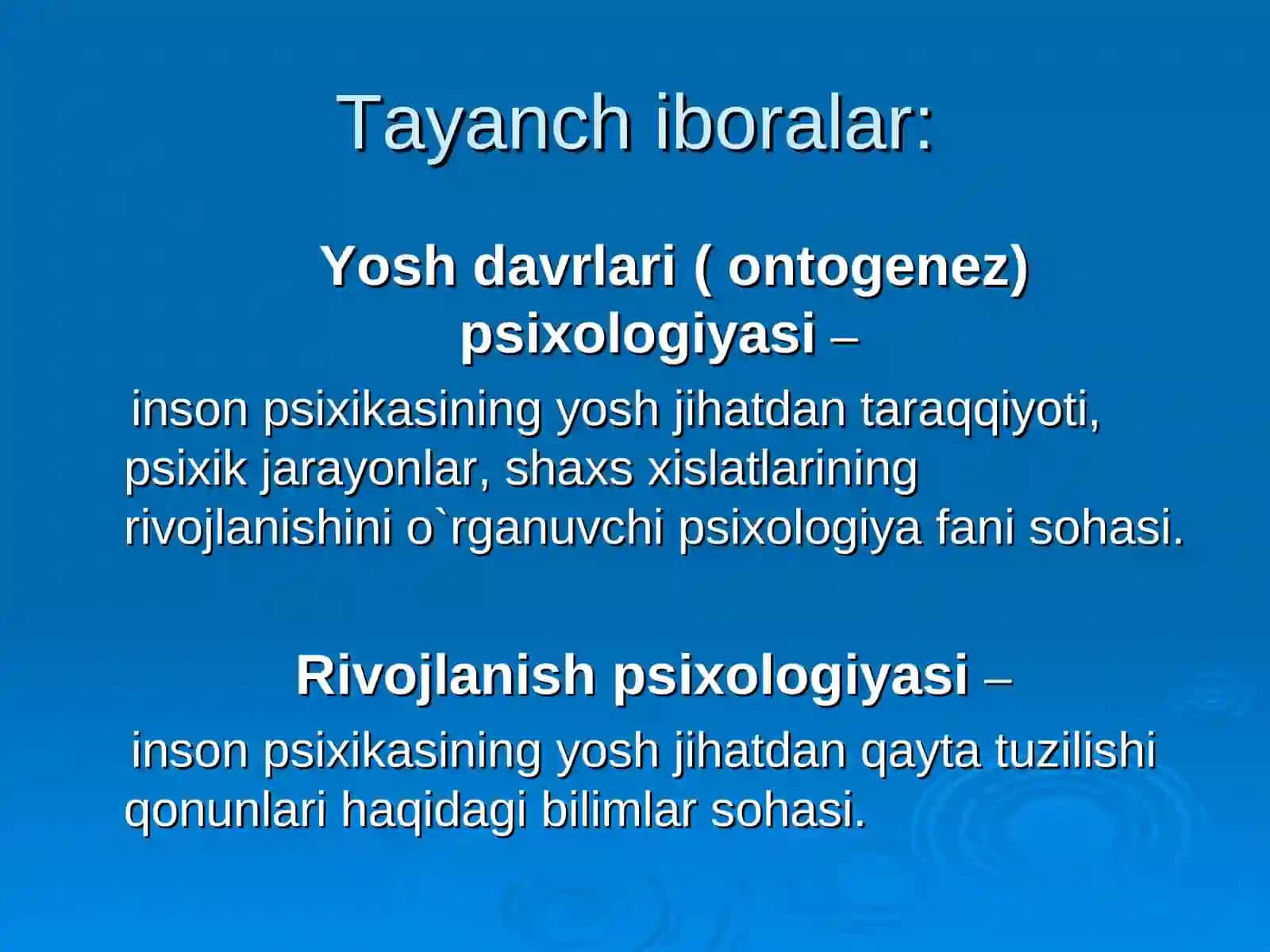 Yosh davrlari psixologiyasi 4