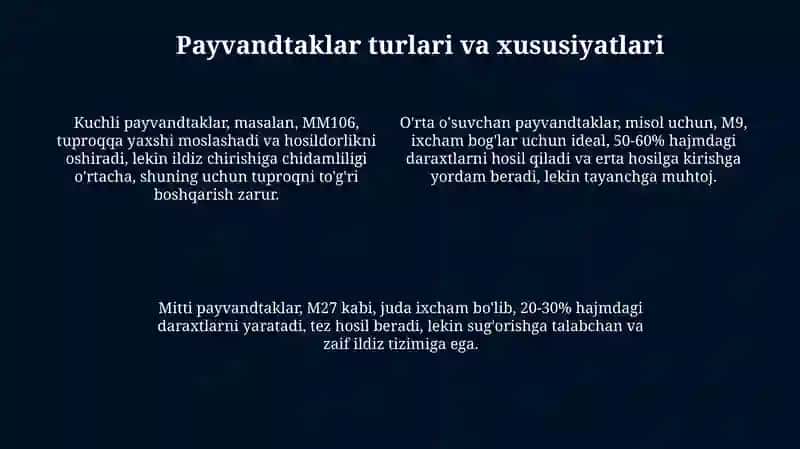 Payvandtaklar yetishtirish usullari 4