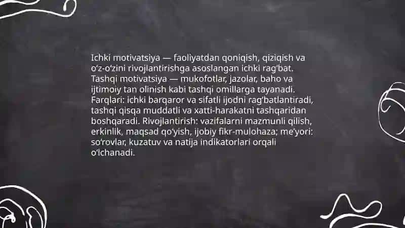 Faoliyat va mativatsiya 4