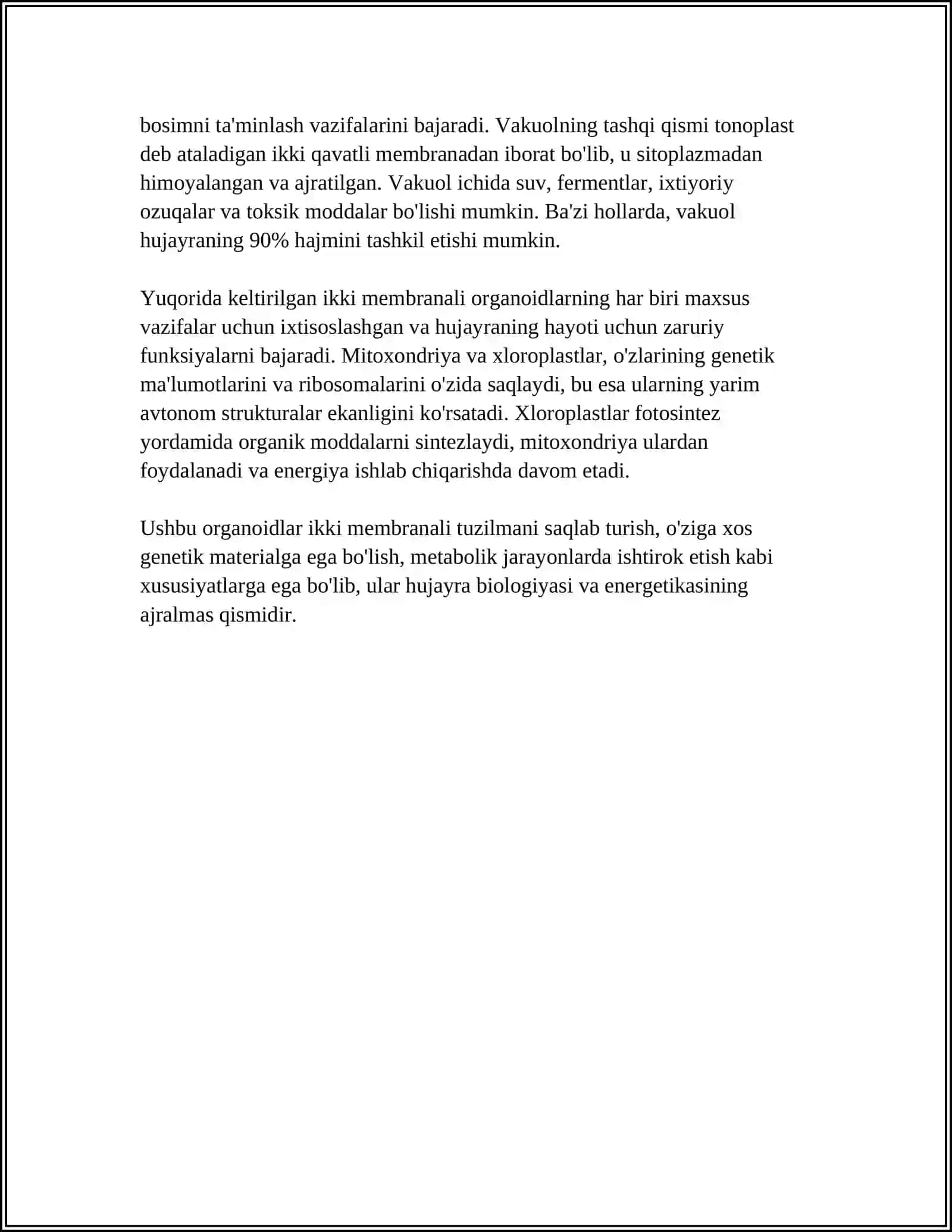 IKKI MEMBRANALI ORGANOIDLAR 4