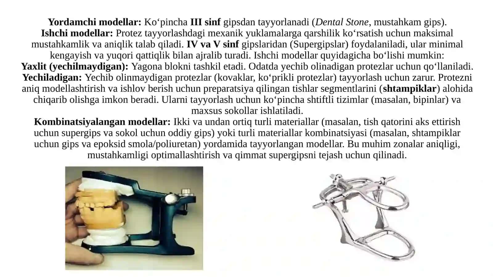 Stomatologik modellartayyorlashvatahlilqilish 4