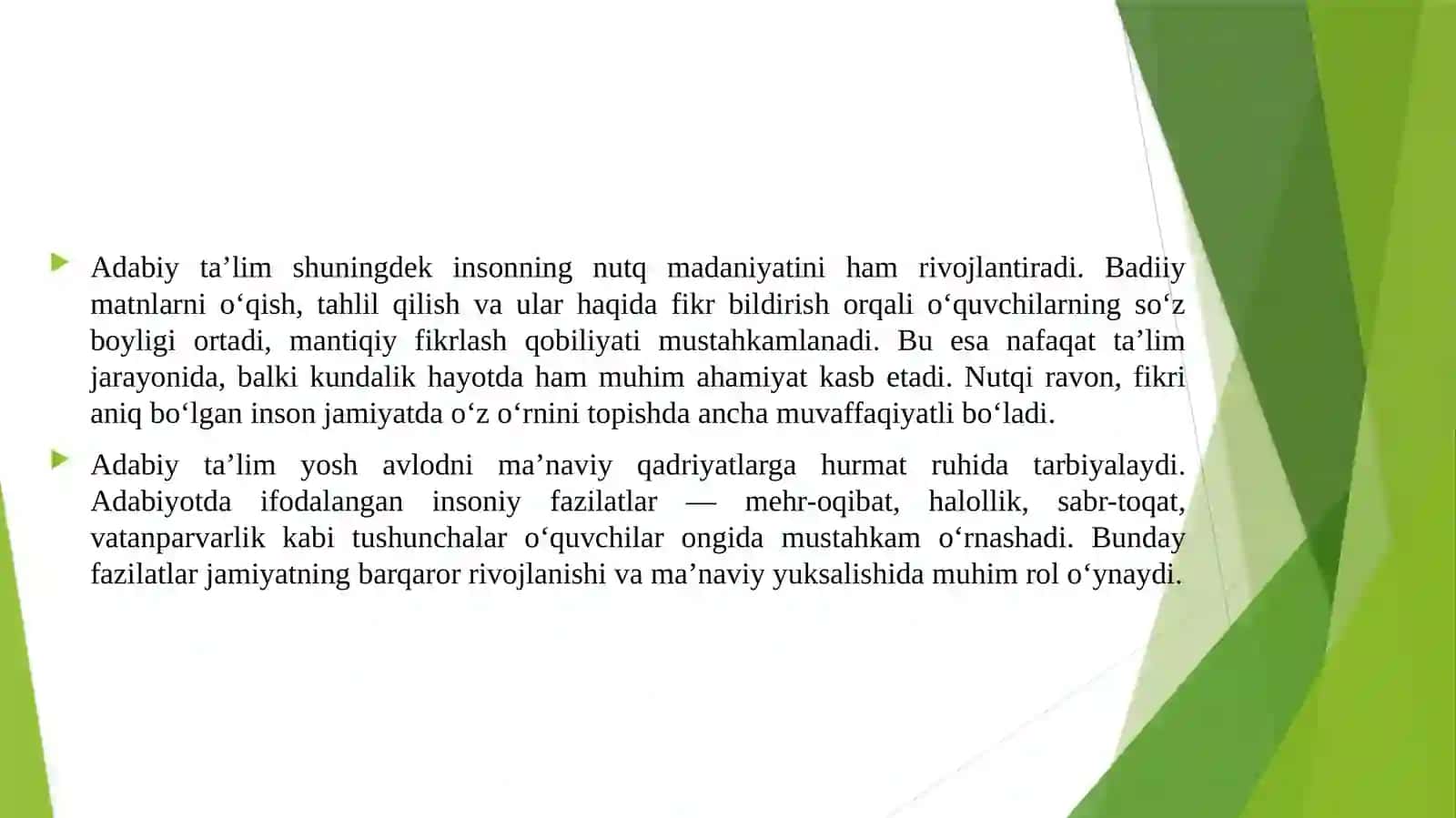ADABIY TA’LIM JAMIYAT MA’NAVIY RIVOJLANISHINING MUHIM OMILI 4