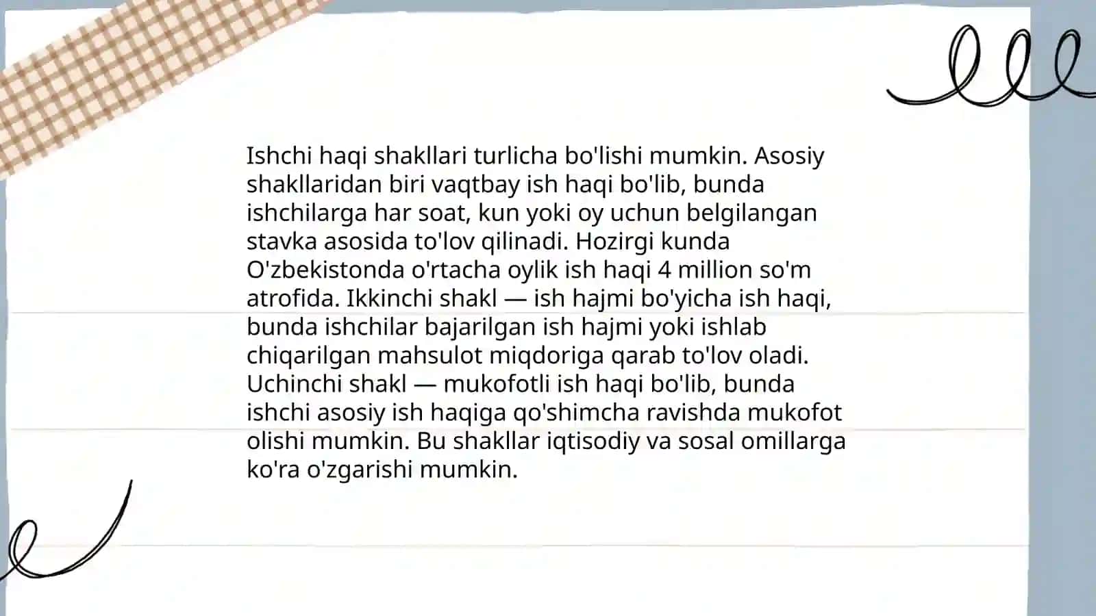 Ishchi haqi shakllari va tizimi 4