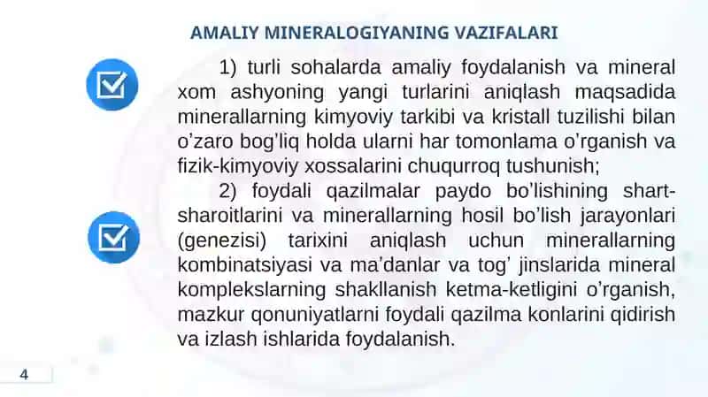 AMALIY MINERALOGIYANING AHAMIYATI 4