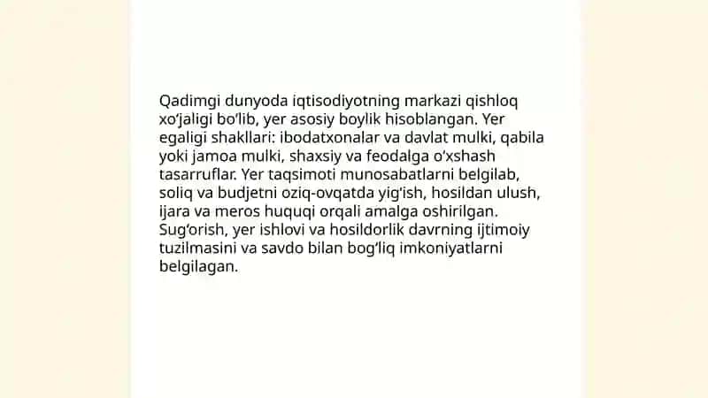 Qadimgi dunyo iqtisodiy g'oyalari 4