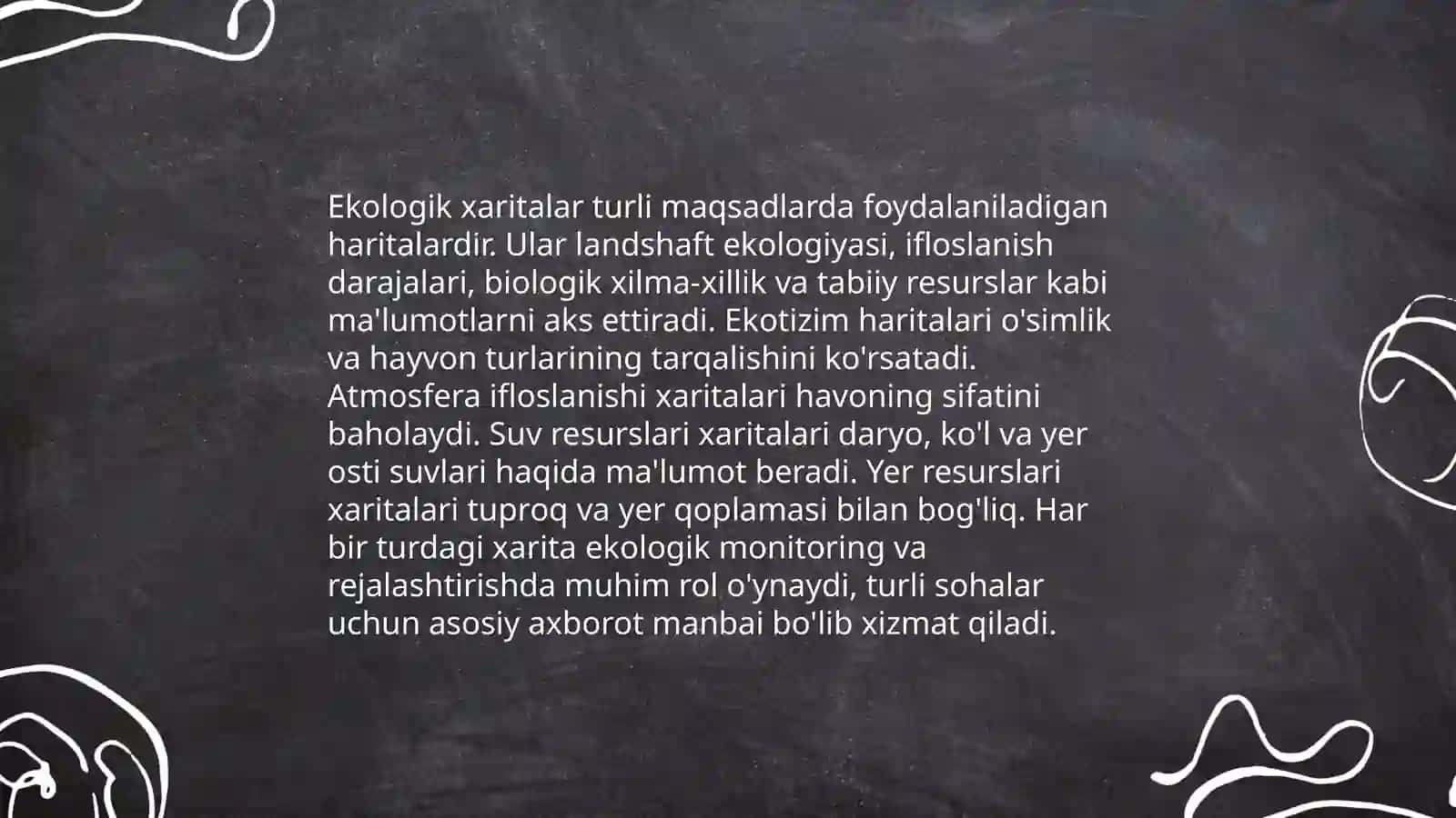 Ekologik xarita bilan ishlash 4