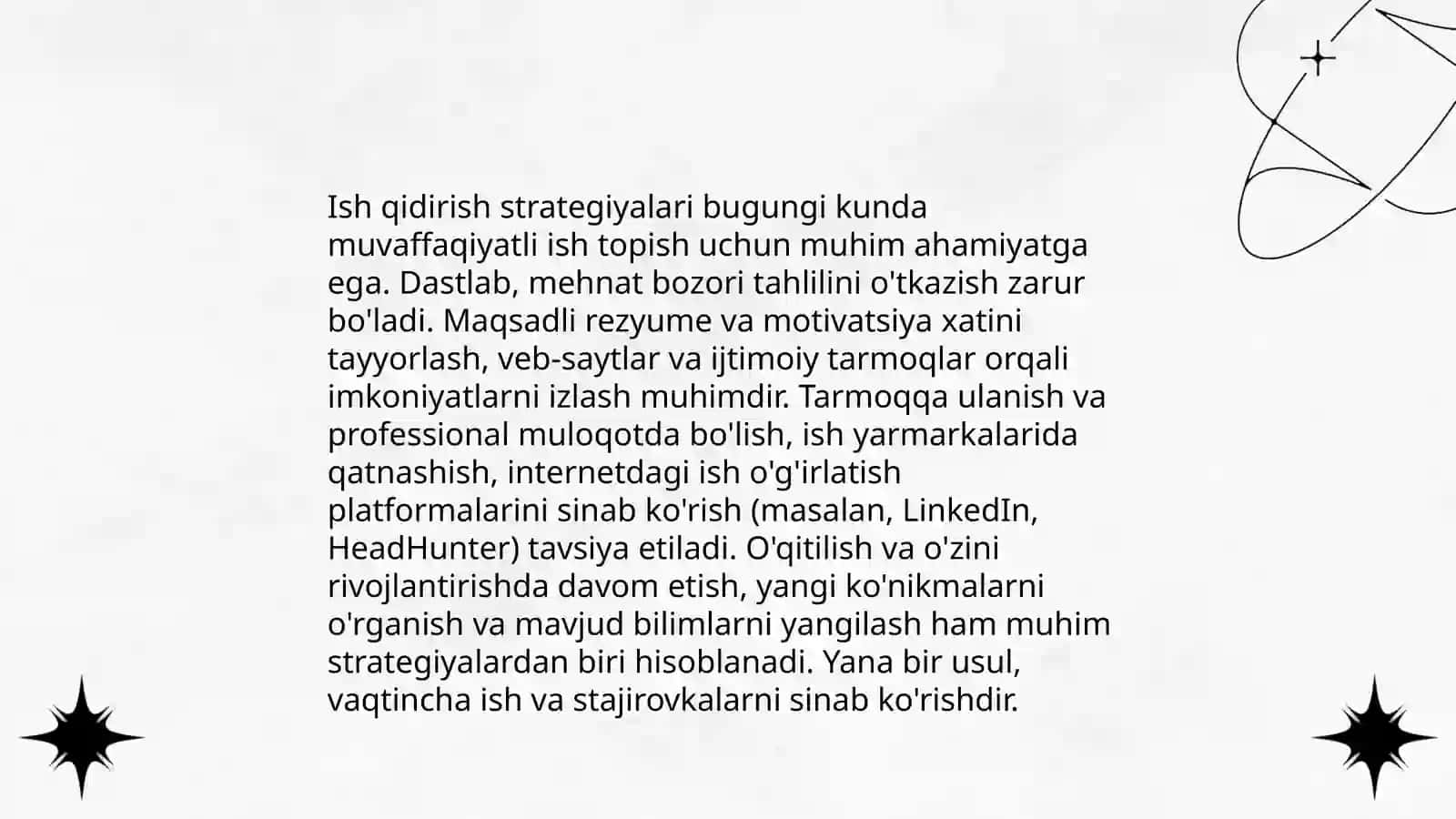 Ish qidirish strategiyalari 4