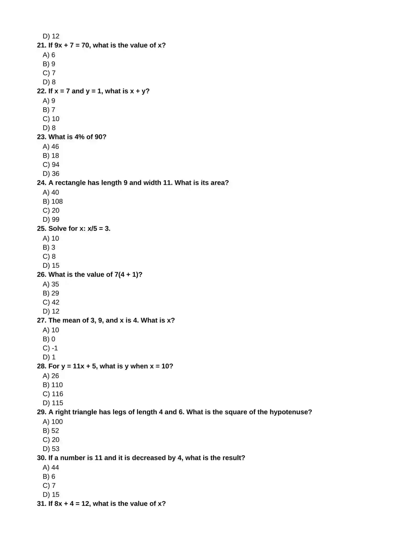 SAT PRACTICE TEST 2026 4