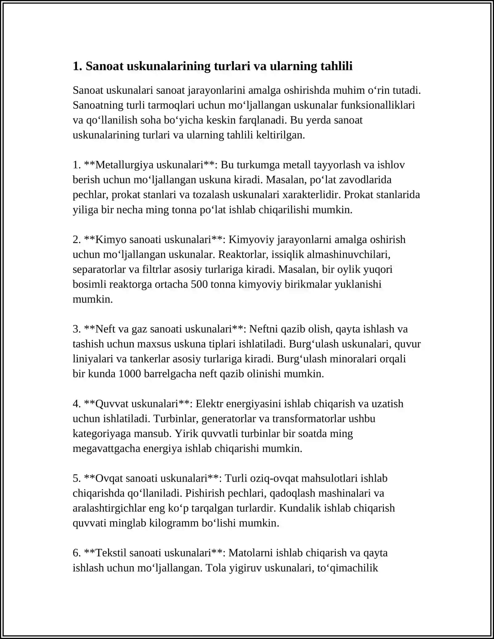 Sanoat tarmoqlarining faol uskunalari 4
