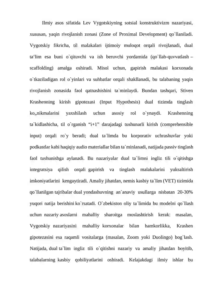 DUAL TA’LIM TIZIMIDA INGLIZ TILINI O‘QITISHNING METODIK ASOSLARI 4