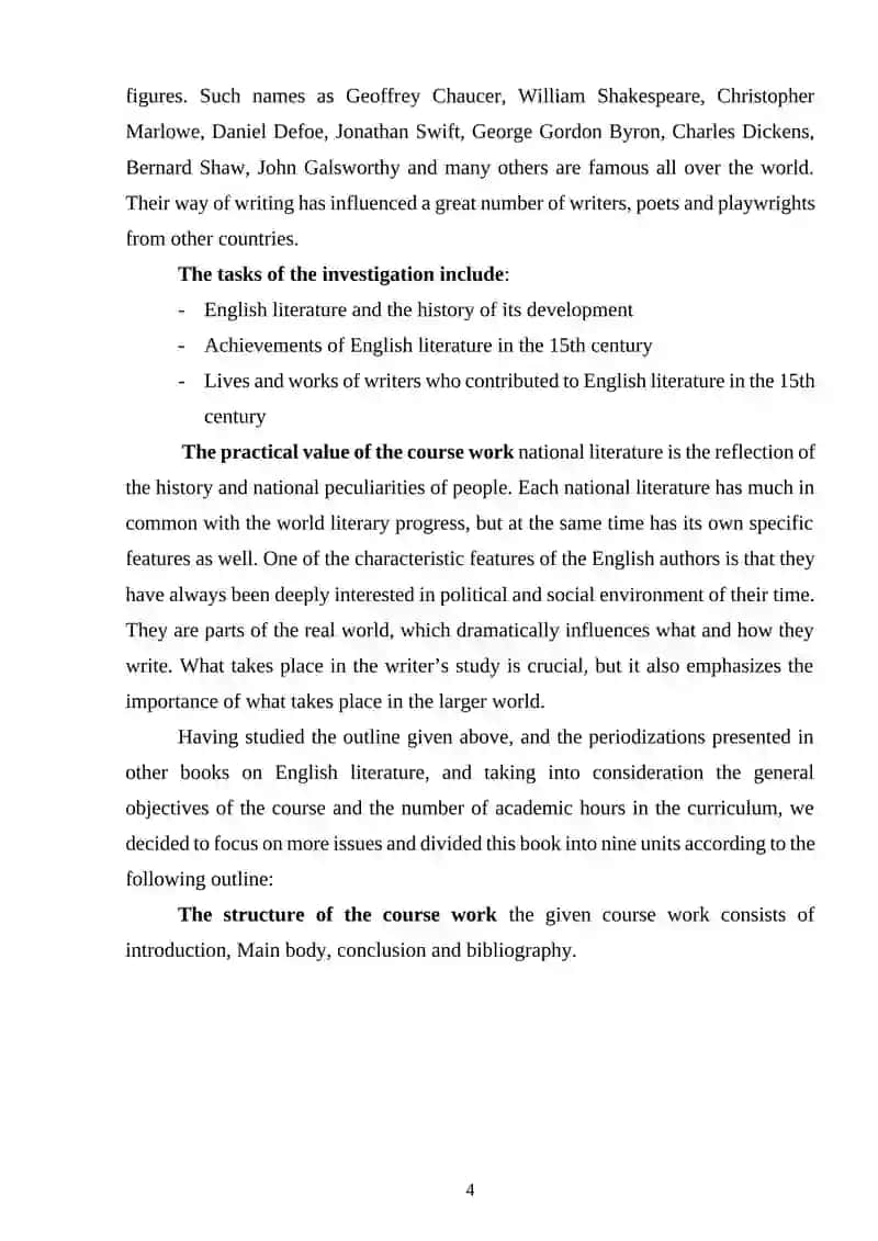 Middle English Literature Course 4