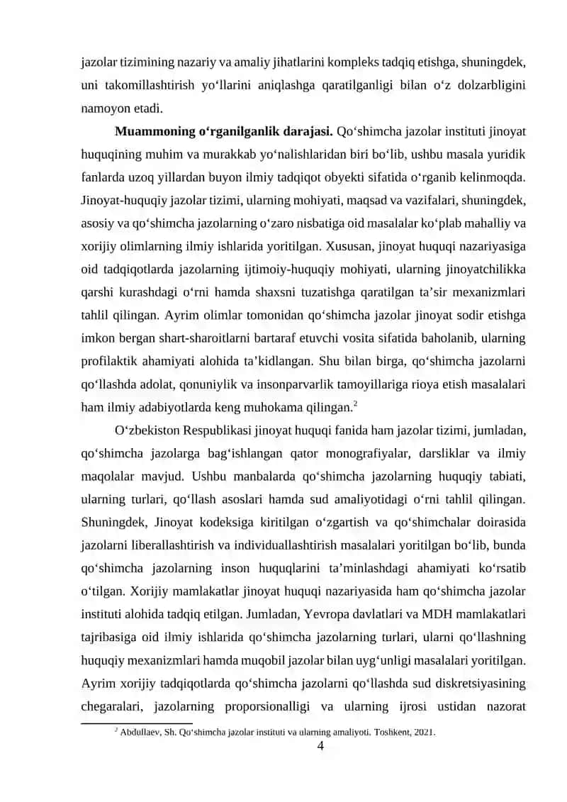 Qo‘shimcha Jazolar Tizimi 4