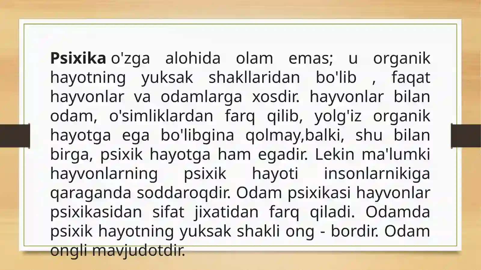 Psixika haqida umumiy tushuncha 4