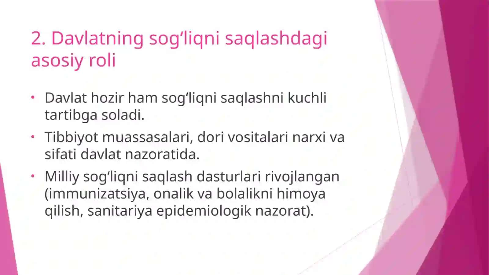 MNDQ davlatlarining Sogʻliqni saqlash tizimining oʻziga xosligi 4