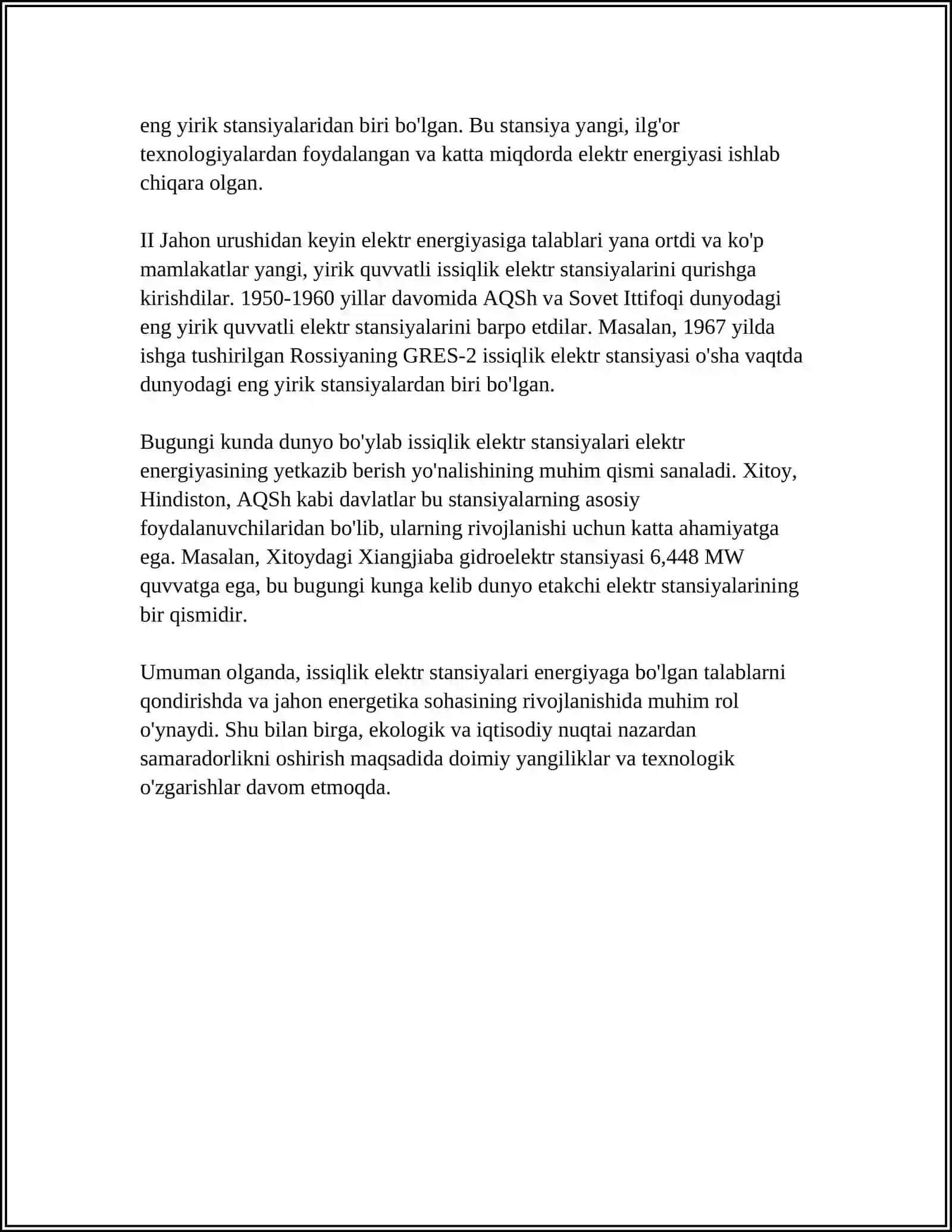 Issiqlik Elektr Stansiyalari 4