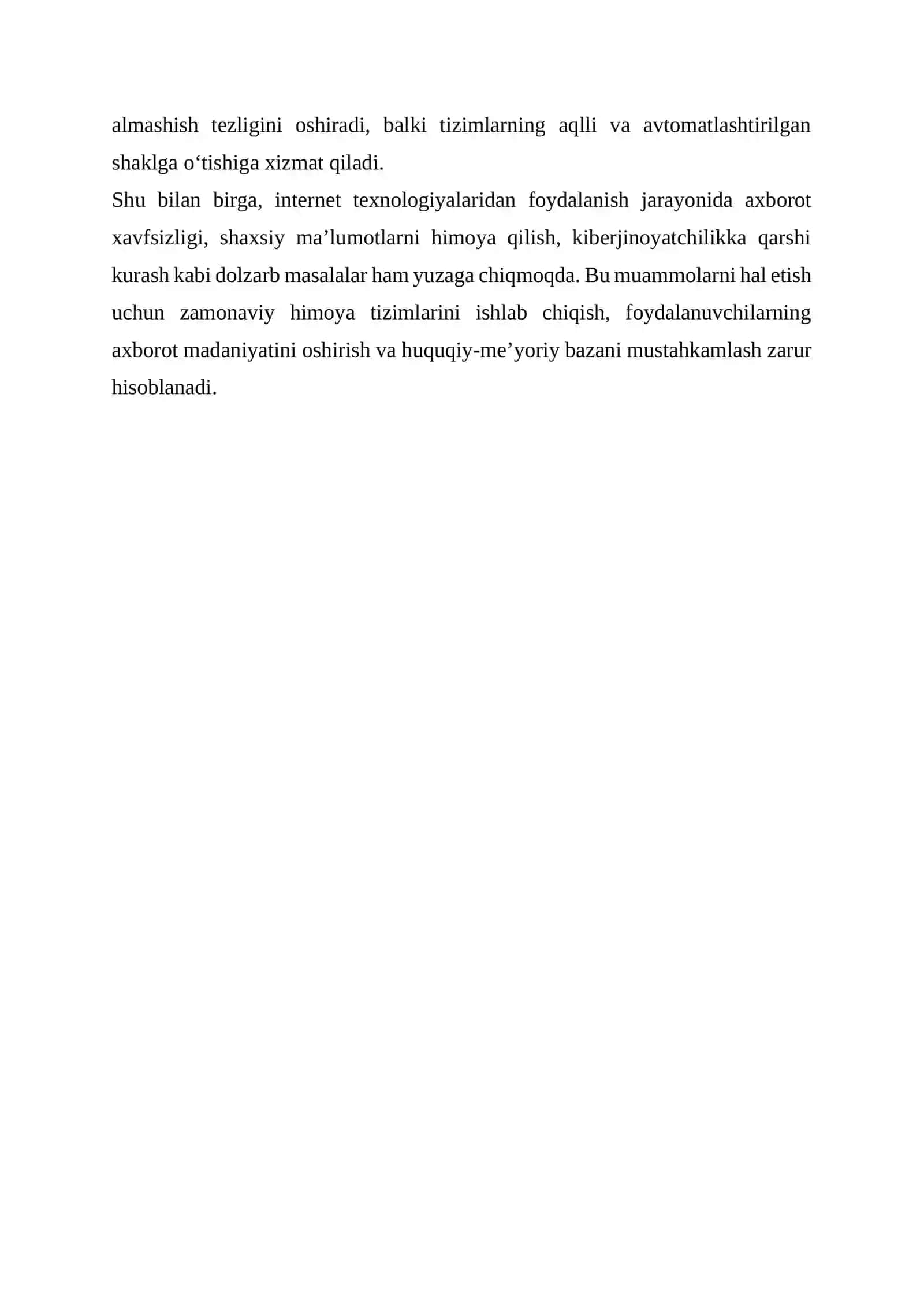 INTERNET TEXNOLOGIYALARI 4