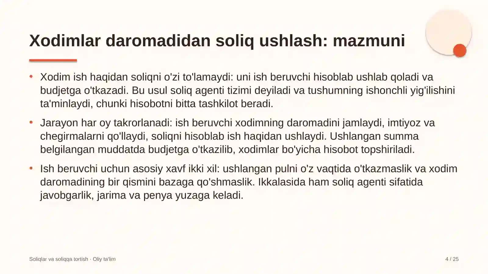 Xodimlar daromadidan soliq ushlash: mohiyati 4