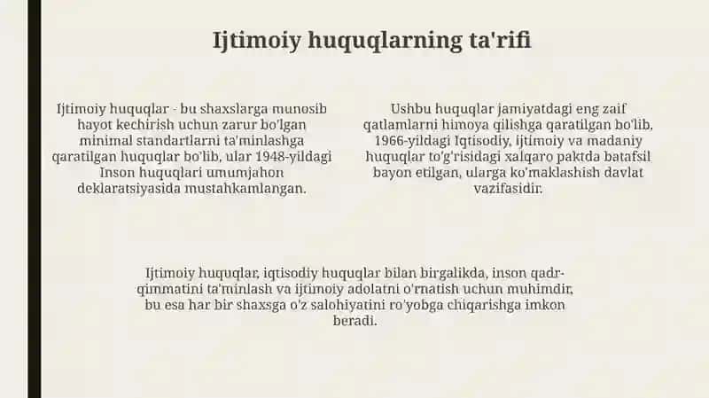 Ijtimoiy va iqtisodiy huquqlar 4