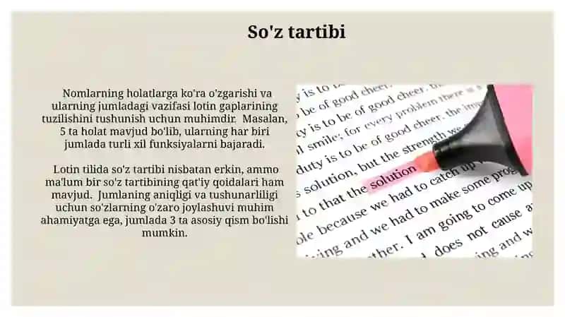 Lotin tili gaplaring sturturasi 4
