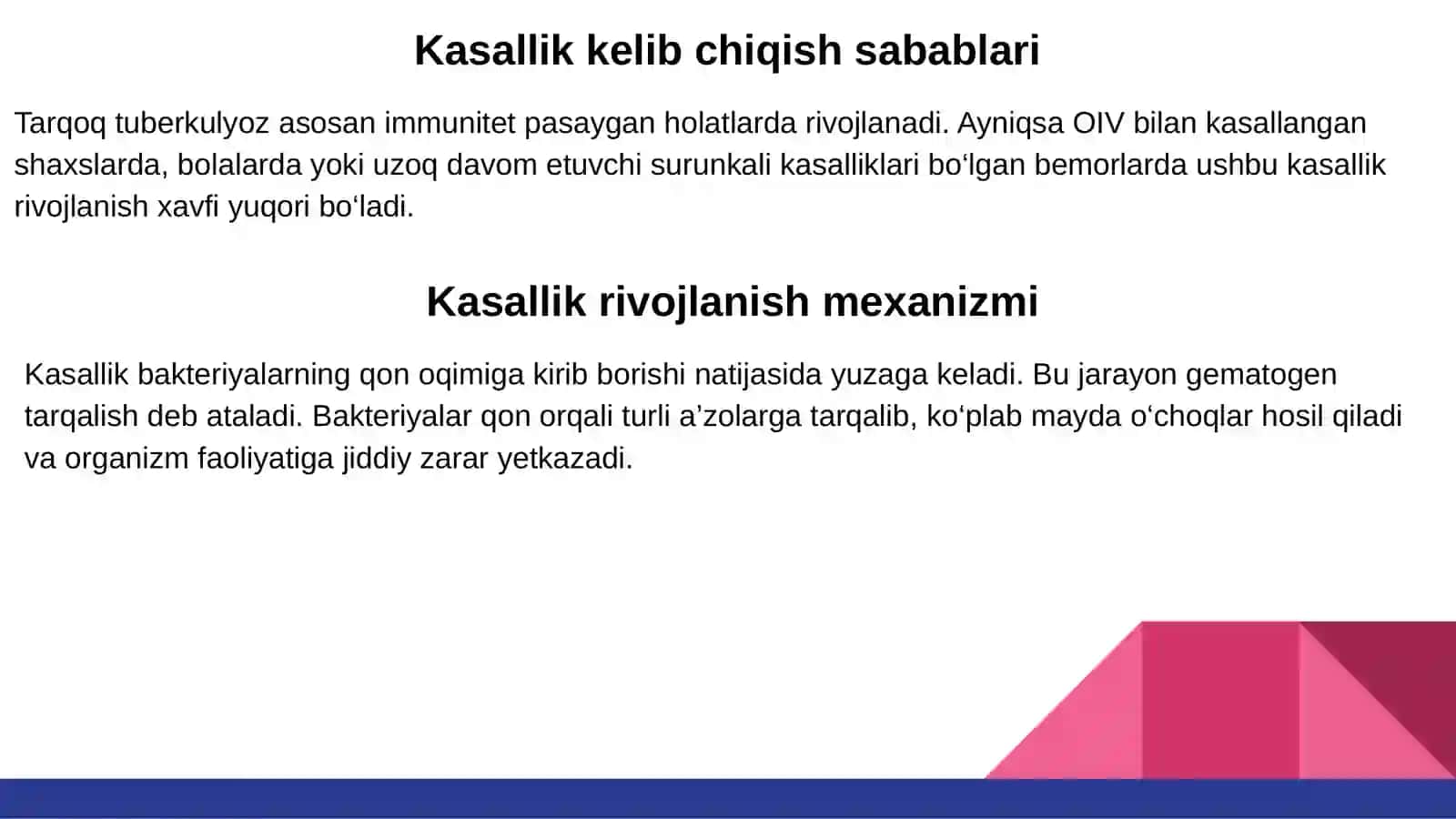 Tarqoq (miliyar) tuberkulyoz 4
