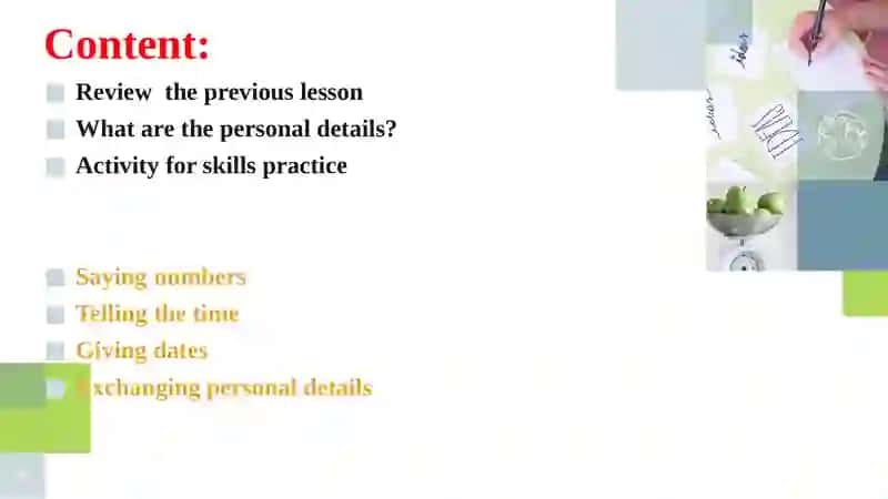 4th English Lesson 4