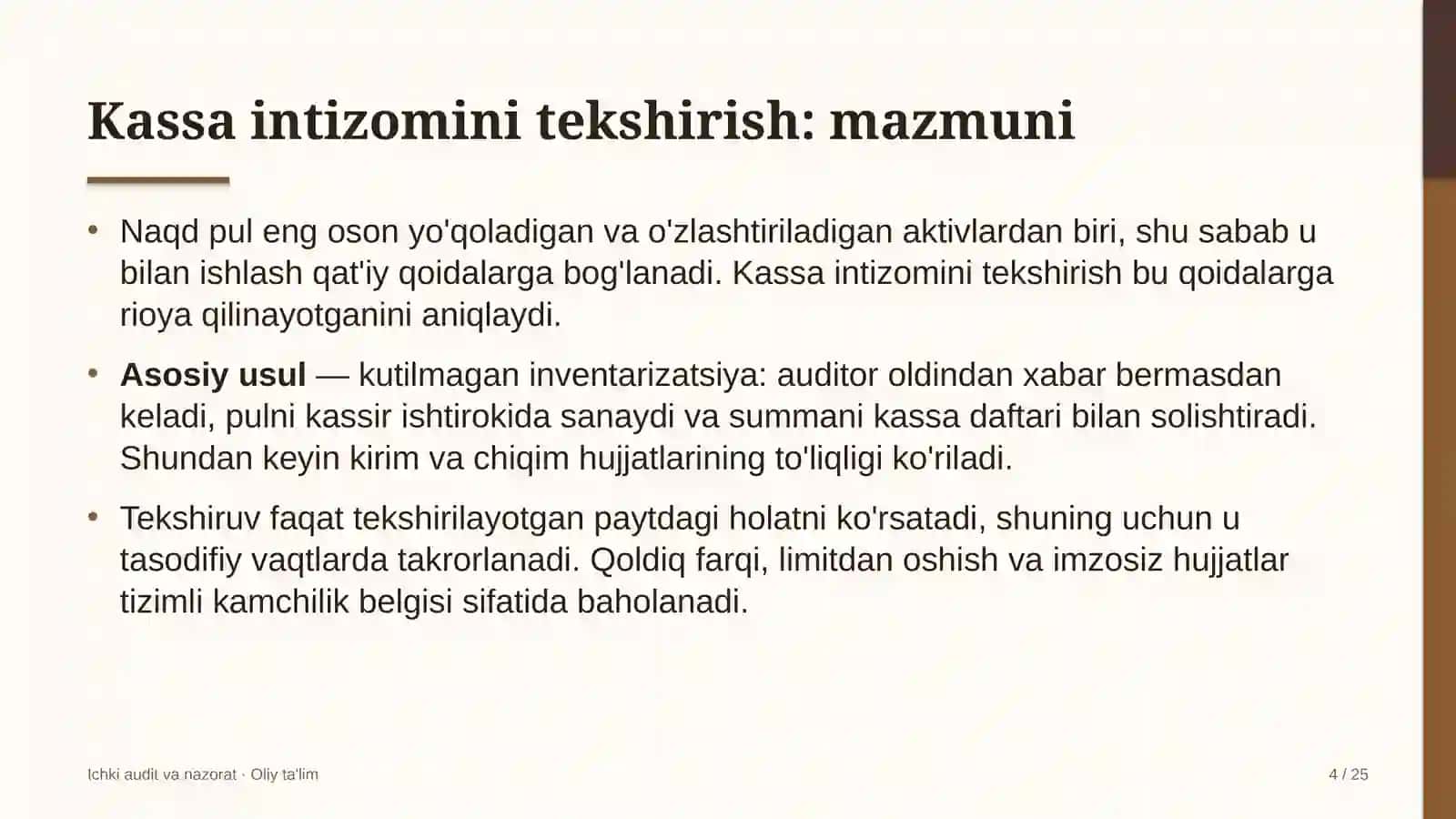 tashqi savdoda kassa intizomini tekshirish 7675 4