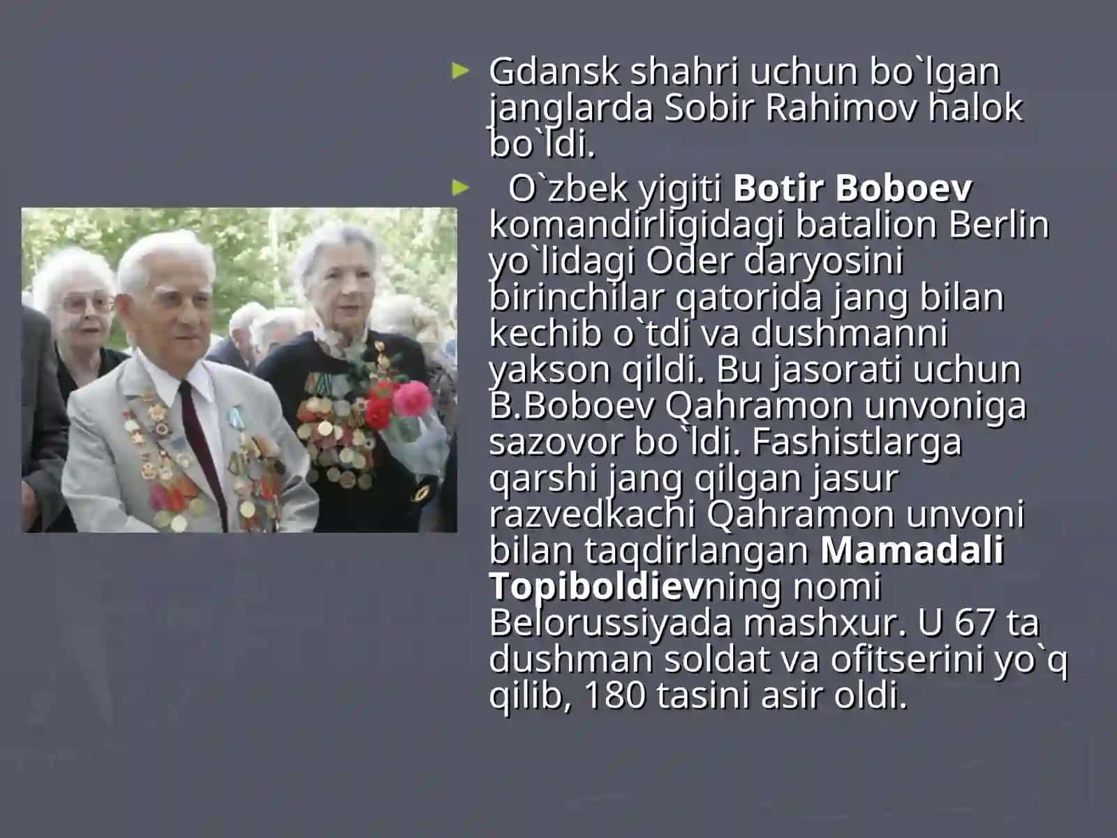 Oʻzbek jangchilarining frontdagi faoliyati 4