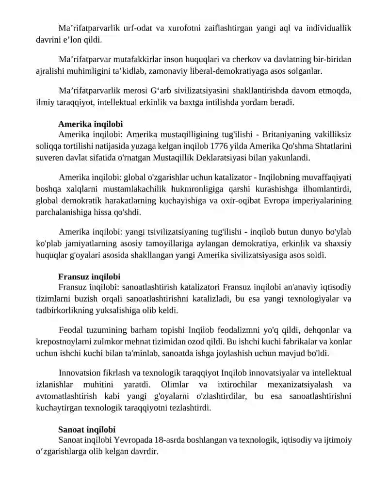 Garb Sivilizatsiyasining Vujudga Kelishi 4