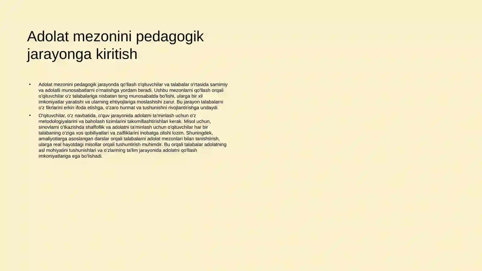Pedagogik nizolarni bartaraf qilishda adolat mezoni 4