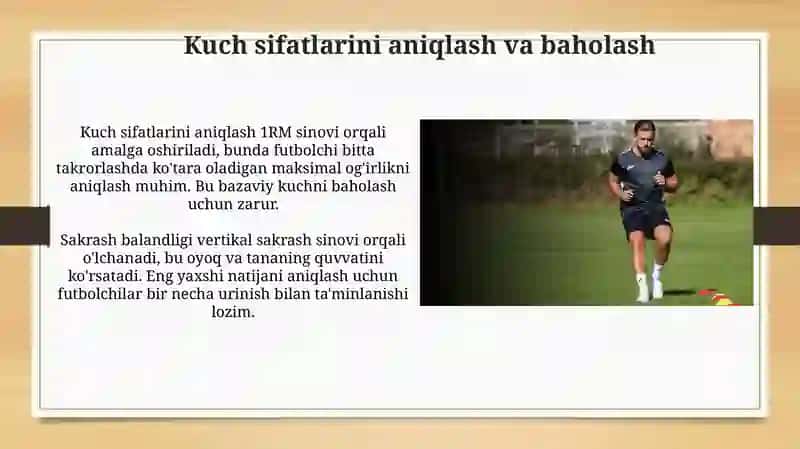 Fudbolchilarni kuch sifatlarini tarbiyalash 4