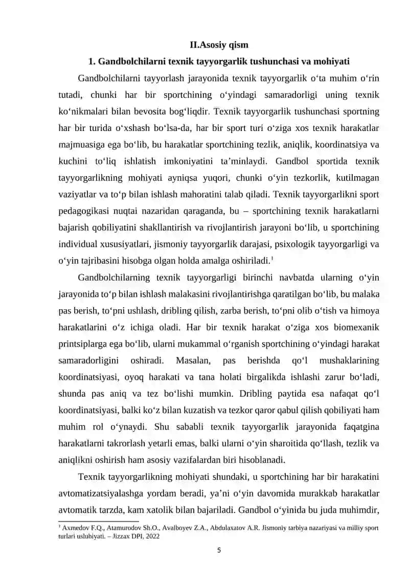 Gandbolchilarni Texnik Tayyorgarligi 4