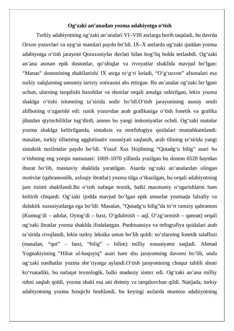 IX–XIII asrlarda turkiy adabiyotning yuksalishi 4