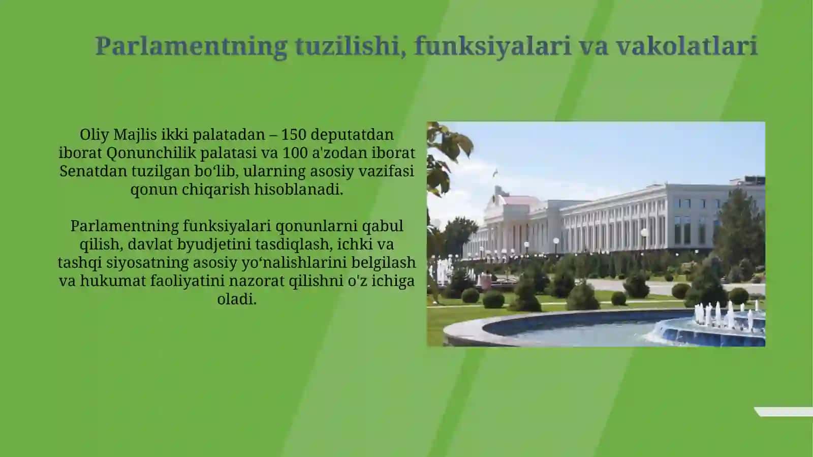 O'zbekistonda parlament tizimi va undagi islohotlar 4