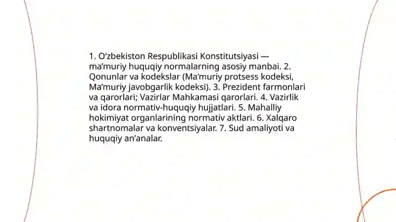 Mamuriy protses va normalar 4