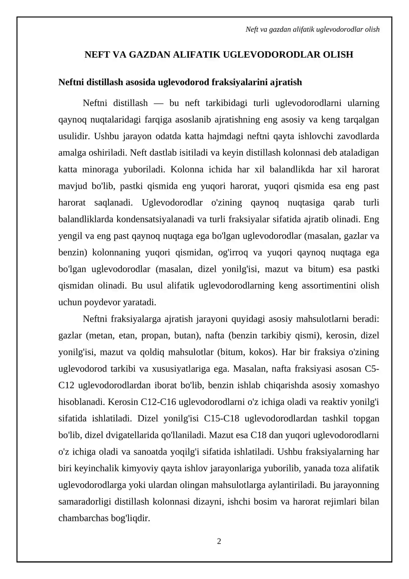 Alifatik uglevodorodlarning olinish usullari 4