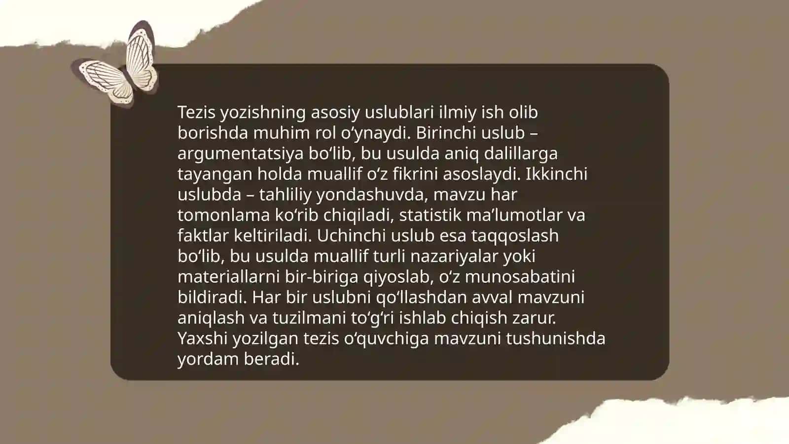 Maqola, tezis yozish tartiblari va qoidalari 4