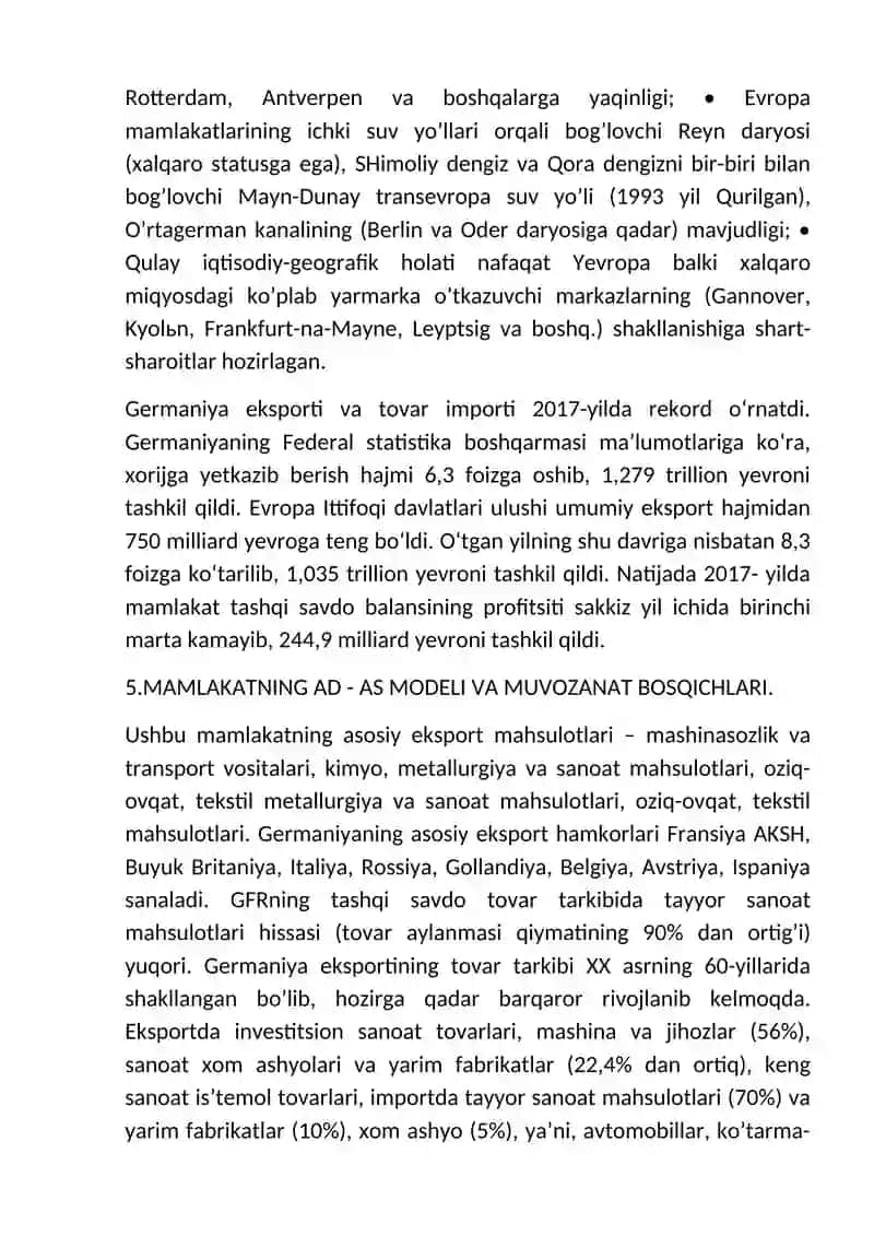 Germaniya Makro iqtisodiy holati 4