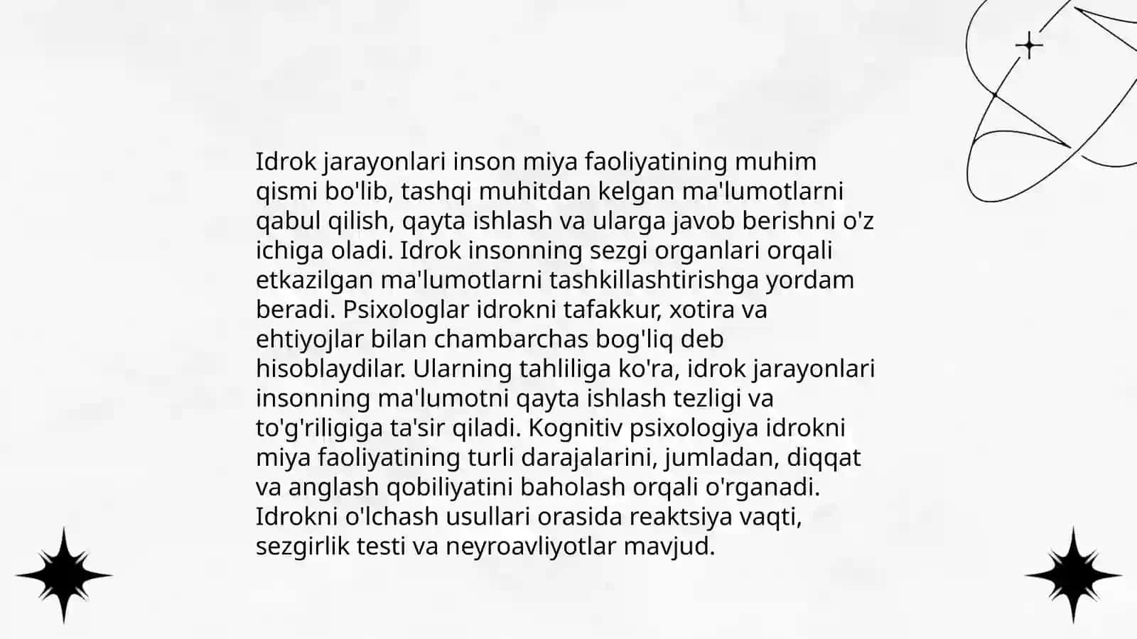 Idrok va uning xususiyatlari 4