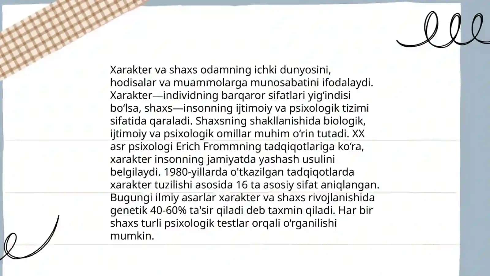 Xarakter haqida tushuncha 4