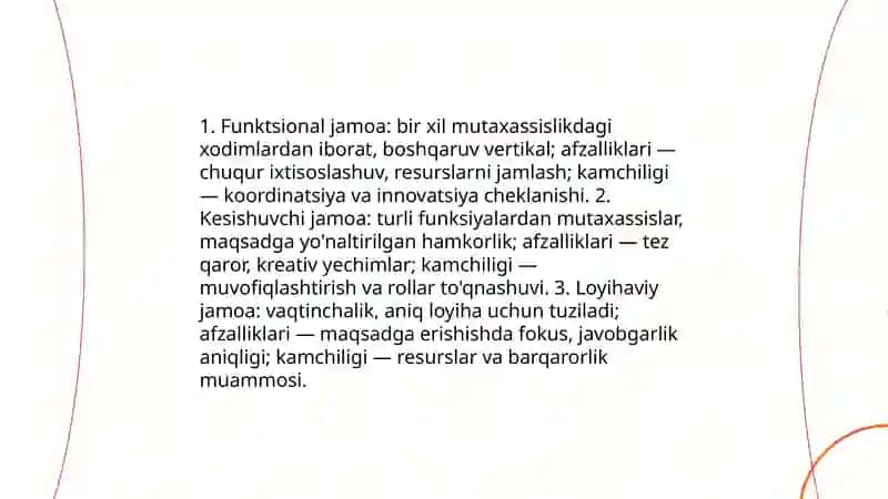 Tashkilotda komandalar 4