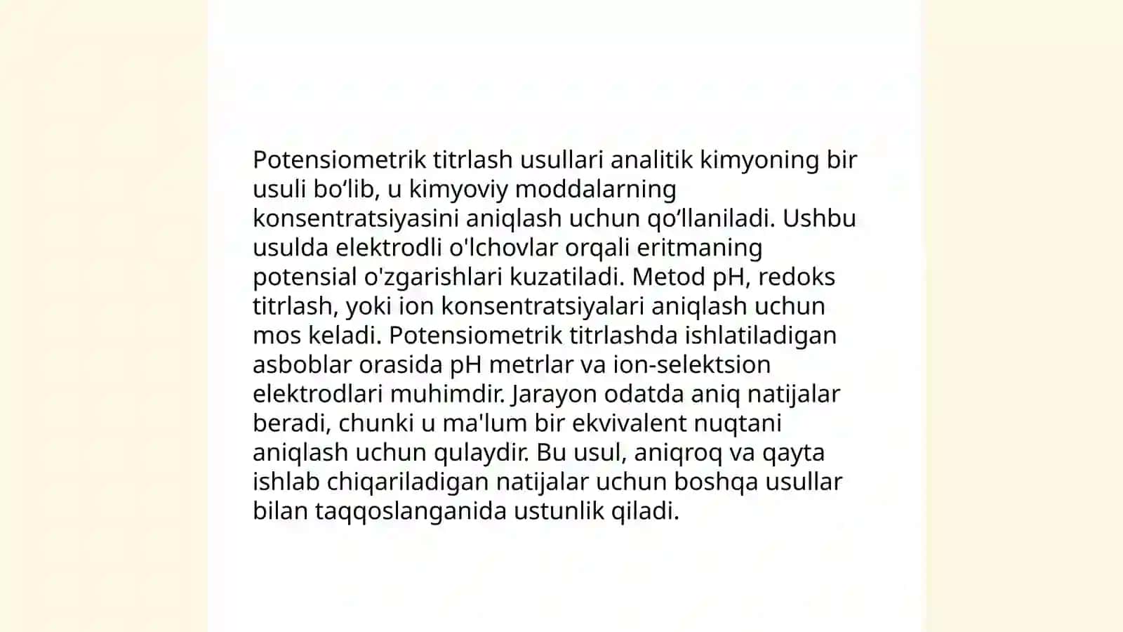 Potensiometrik titrlash 4