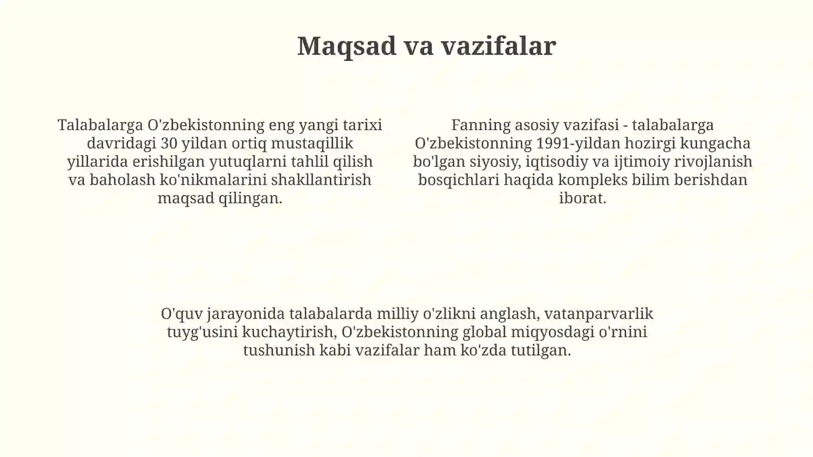 O'zbekistonning eng yangi tarixi 4